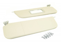 Солнцезащитные козырьки с зеркалом и комплектом саморезов для ВАЗ 2101-2107 Солнцезащитные козырьки с зеркалом и комплектом саморезов для ВАЗ 2101-2107