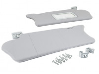 Солнцезащитные козырьки с зеркалом, крючками и комплектом саморезов для ВАЗ 2110, 2111, 2112