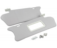 Солнцезащитные козырьки с зеркалом, крючками и комплектом саморезов для ВАЗ 2110, 2111, 2112 Солнцезащитные козырьки с зеркалом, крючками и комплектом саморезов для ВАЗ 2110, 2111, 2112