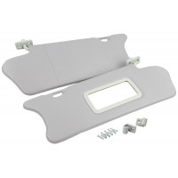 Солнцезащитные козырьки с зеркалом, крючками и комплектом саморезов для ВАЗ 2110, 2111, 2112