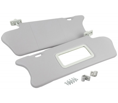 Солнцезащитные козырьки с зеркалом, крючками и комплектом саморезов для ВАЗ 2110, 2111, 2112