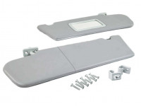 Солнцезащитные козырьки с зеркалом, крючками и комплектом саморезов для Нива Тревел, Шевроле Нива Солнцезащитные козырьки с зеркалом, крючками и комплектом саморезов для Нива Тревел, Шевроле Нива