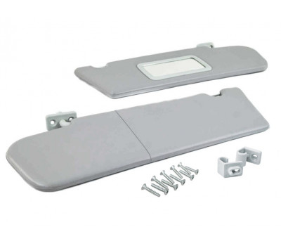 Солнцезащитные козырьки с зеркалом, крючками и комплектом саморезов для Нива Тревел, Шевроле Нива