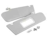 Солнцезащитные козырьки с зеркалом, крючками и комплектом саморезов для Нива Тревел, Шевроле Нива