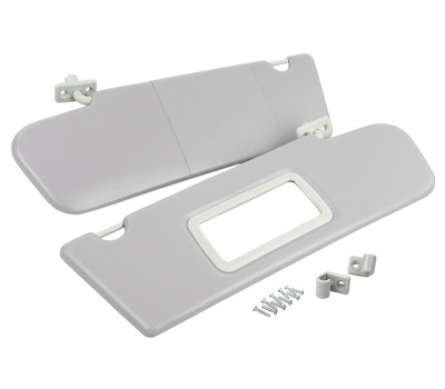 Солнцезащитные козырьки с зеркалом, крючками и комплектом саморезов для Нива Тревел, Шевроле Нива