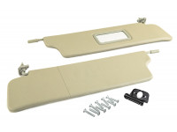 Солнцезащитные козырьки с зеркалом, центральным кронштейном и комплектом саморезов для Нива 4х4 1993-2019 г. Солнцезащитные козырьки с зеркалом, центральным кронштейном и комплектом саморезов для Нива 4х4 1993-2019 г.