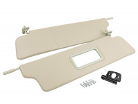 Солнцезащитные козырьки с зеркалом, центральным кронштейном и комплектом саморезов для Нива 4х4 1993-2019 г.