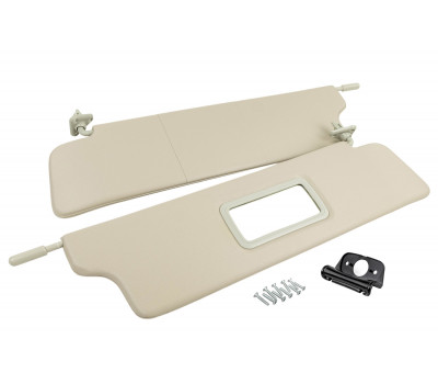 Солнцезащитные козырьки с зеркалом, центральным кронштейном и комплектом саморезов для Нива 4х4 1993-2019 г.