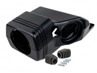 Кожух рулевой колонки нового образца с винтами и пыльниками подрулевых переключателей под старую панель для ВАЗ 2110,2111, 2112