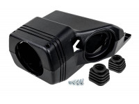 Кожух рулевой колонки нового образца с винтами и пыльниками подрулевых переключателей под старую панель для ВАЗ 2110,2111, 2112 Кожух рулевой колонки нового образца с винтами и пыльниками подрулевых переключателей под старую панель для ВАЗ 2110,2111, 2112