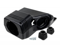 Кожух рулевой колонки нового образца с винтами и пыльниками подрулевых переключателей под старую панель для ВАЗ 2110,2111, 2112 Кожух рулевой колонки нового образца с винтами и пыльниками подрулевых переключателей под старую панель для ВАЗ 2110,2111, 2112