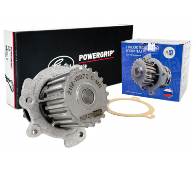 Комплект ремня ГРМ Gates с помпой MR образца 2112 для 16-клапанных ВАЗ 2110, 2111, 2112, 2113, 2114