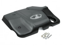 Декоративная крышка двигателя ВАЗ 11183 с хром эмблемой и установочными кронштейнами для 8-клапанных ВАЗ 2108-21099, 2110-2112, 2113-2115, Гранта, Калина, Приора, Датсун