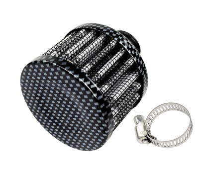 Фильтр нулевого сопротивления вентиляции картерных газов (на сапун) MR под Карбон для инжекторных ВАЗ 2101-2107, 2108-2115, 2110-2112, Гранта, Калина, Приора, Нива Легенд, Нива Тревел, Шевроле Нива Фильтр нулевого сопротивления вентиляции картерных газов (на сапун) MR под Карбон для инжекторных ВАЗ 2101-2107, 2108-2115, 2110-2112, Гранта, Калина, Приора, Нива Легенд, Нива Тревел, Шевроле Нива