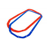 Прижимные пластины масляного картера MR 3мм с красной силиконовой прокладкой для ВАЗ 2108-21099, 2110-2112, 2113-2115, Калина, Калина 2, Приора, Гранта, Гранта FL, Веста, Датсун