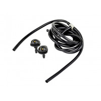 Трубки омывателя лобового стекла черные с тройником и струйными форсунками для Приора