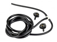 Трубки омывателя лобового стекла черные с тройником и струйными форсунками (2 дюзы) для Калина 1