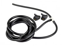 Трубки омывателя лобового стекла черные с тройником и веерными форсунками Мерс GT для Калина 1