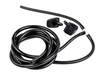 Трубки омывателя лобового стекла черные с тройником и веерными форсунками Тайфун для Калина 1