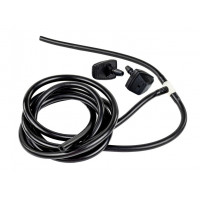 Трубки омывателя лобового стекла черные с тройником и веерными форсунками Тайфун для Калина 1