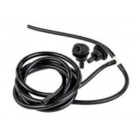 Трубки омывателя лобового стекла черные с тройником и веерными форсунками БУРАН-2 на гайке (пластиковый распылитель) для Калина Трубки омывателя лобового стекла черные с тройником и веерными форсунками БУРАН-2 на гайке (пластиковый распылитель) для Калина