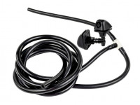 Трубки омывателя лобового стекла черные с тройником и веерными форсунками БУРАН на защелке (пластиковый распылитель) для Калина