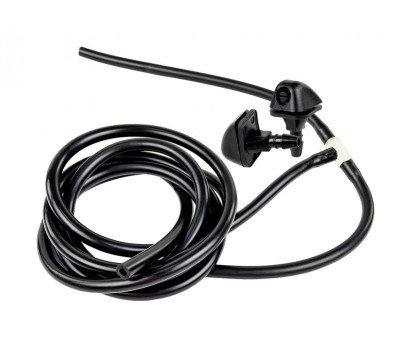 Трубки омывателя лобового стекла черные с тройником и веерными форсунками БУРАН на защелке (пластиковый распылитель) для Калина Трубки омывателя лобового стекла черные с тройником и веерными форсунками БУРАН на защелке (пластиковый распылитель) для Калина