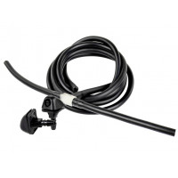 Трубки омывателя лобового стекла черные с тройником и веерными форсунками БУРАН на защелке (пластиковый распылитель) для ВАЗ 2110, 2111, 2112