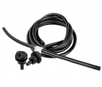 Трубки омывателя лобового стекла черные с тройником и веерными форсунками БУРАН-2 на гайке (пластиковый распылитель) для ВАЗ 2110, 2111, 2112