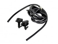 Трубки омывателя лобового стекла черные с тройником и струйными форсунками Мерс нового образца для Приора