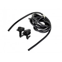 Трубки омывателя лобового стекла черные с тройником и струйными форсунками Мерс нового образца для Приора Трубки омывателя лобового стекла черные с тройником и струйными форсунками Мерс нового образца для Приора