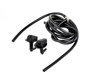 Трубки омывателя лобового стекла черные с тройником и струйными форсунками Мерс нового образца для Приора Трубки омывателя лобового стекла черные с тройником и струйными форсунками Мерс нового образца для Приора