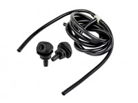 Трубки омывателя лобового стекла черные с тройником и веерными форсунками БУРАН-2 на гайке (пластиковый распылитель) для Приора