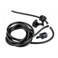 Трубки омывателя лобового стекла черные с тройником, веерными форсунками БУРАН на защелке (пластиковый распылитель) и обратным клапаном Мини для Калина 1 Трубки омывателя лобового стекла черные с тройником, веерными форсунками БУРАН на защелке (пластиковый распылитель) и обратным клапаном Мини для Калина 1