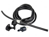 Трубки омывателя лобового стекла черные с тройником, веерными форсунками БУРАН на защелке (пластиковый распылитель) и обратным клапаном Мини для ВАЗ 2110-2112 Трубки омывателя лобового стекла черные с тройником, веерными форсунками БУРАН на защелке (пластиковый распылитель) и обратным клапаном Мини для ВАЗ 2110-2112