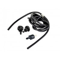 Трубки омывателя лобового стекла черные с тройником, веерными форсунками БУРАН-2 на гайке (пластиковый распылитель) и обратным клапаном Мини для Приора Трубки омывателя лобового стекла черные с тройником, веерными форсунками БУРАН-2 на гайке (пластиковый распылитель) и обратным клапаном Мини для Приора