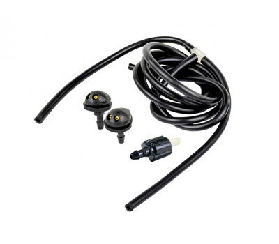 Трубки омывателя лобового стекла черные с тройником, струйными форсунками и обратным клапаном Мини для Приора Трубки омывателя лобового стекла черные с тройником, струйными форсунками и обратным клапаном Мини для Приора