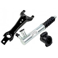 Рабочий цилиндр с вилкой привода сцепления и модернизированным пластиковым кронштейном для Лада 4х4 2009-2015 г.в., Нива Тревел, Шевроле Нива