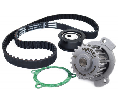 Комплект ремня ГРМ Marel Standart с помпой Magnum Turbo для 8-клапанных ВАЗ 2108-21099, 2110-2112, 2113-2115, Приора, Калина, Калина 2, Гранта в комплектации Стандарт, Ока Комплект ремня ГРМ Marel Standart с помпой Magnum Turbo для 8-клапанных ВАЗ 2108-21099, 2110-2112, 2113-2115, Приора, Калина, Калина 2, Гранта в комплектации Стандарт, Ока