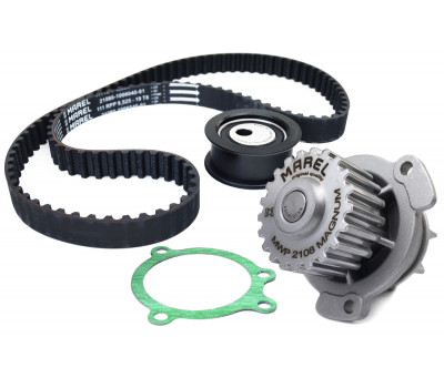 Комплект ремня ГРМ Marel Standart с помпой Magnum для 8-клапанных ВАЗ 2108-21099, 2110-2112, 2113-2115, Приора, Калина, Калина 2, Гранта в комплектации Стандарт, Ока Комплект ремня ГРМ Marel Standart с помпой Magnum для 8-клапанных ВАЗ 2108-21099, 2110-2112, 2113-2115, Приора, Калина, Калина 2, Гранта в комплектации Стандарт, Ока
