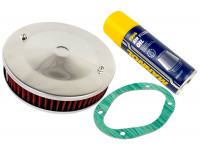 Фильтр нулевого сопротивления красный с пропиткой MANNOL для карбюраторных ВАЗ 2113-2115, 2110-2112, 2108-21099, 2101-2107, Нива 4х4, Ока