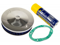 Фильтр нулевого сопротивления синий с пропиткой MANNOL для карбюраторных ВАЗ 2113-2115, 2110-2112, 2108-21099, 2101-2107, Нива 4х4, Ока