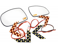 Комплект зеркальных элементов (стекол) SALINA старого образца с 2 встраиваемыми повторителями (нейтральный антиблик, обогрев) для Калина Комплект зеркальных элементов (стекол) SALINA старого образца с 2 встраиваемыми повторителями (нейтральный антиблик, обогрев) для Калина