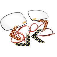 Комплект зеркальных элементов (стекол) SALINA старого образца с 4 встраиваемыми повторителями (нейтральный антиблик, обогрев) для Калина 1 Комплект зеркальных элементов (стекол) SALINA старого образца с 4 встраиваемыми повторителями (нейтральный антиблик, обогрев) для Калина 1