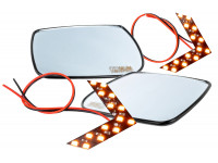 Комплект зеркальных элементов (стекол) SALINA Люкс с 2 встраиваемыми повторителями (нейтральный антиблик, обогрев) для Гранта седан, Калина, Калина 2 Комплект зеркальных элементов (стекол) SALINA Люкс с 2 встраиваемыми повторителями (нейтральный антиблик, обогрев) для Гранта седан, Калина, Калина 2