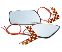 Комплект зеркальных элементов (стекол) SALINA Люкс с 2 встраиваемыми повторителями (нейтральный антиблик, обогрев) для Гранта седан, Калина, Калина 2 Комплект зеркальных элементов (стекол) SALINA Люкс с 2 встраиваемыми повторителями (нейтральный антиблик, обогрев) для Гранта седан, Калина, Калина 2