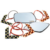 Комплект зеркальных элементов (стекол) SALINA Люкс с 4 встраиваемыми повторителями (нейтральный антиблик, обогрев) для Гранта седан, Калина, Калина 2 Комплект зеркальных элементов (стекол) SALINA Люкс с 4 встраиваемыми повторителями (нейтральный антиблик, обогрев) для Гранта седан, Калина, Калина 2