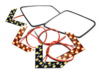 Зеркальные элементы в зеркала заднего вида АТП в стиле Мерседеса AMG с 4 встраиваемыми повторителями (нейтральный антиблик, обогрев) для ВАЗ 2113-2115, 2110-2112, 2108-21099, 2107, 2105, 2104, Приора, Веста, Нива 4х4, Нива Легенд, Шевроле Нива