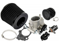 Комплект системы впуска нулевого сопротивления черный с дроссельной заслонкой 54мм для Приора, Калина, Гранта, ВАЗ 2113-2115, 2110-2112, 2108-2109, 2101-2107