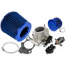 Комплект системы впуска нулевого сопротивления синий с дроссельной заслонкой 54мм для Приора, Калина, Гранта, ВАЗ 2113-2115, 2110-2112, 2108-21099, 2101-2107